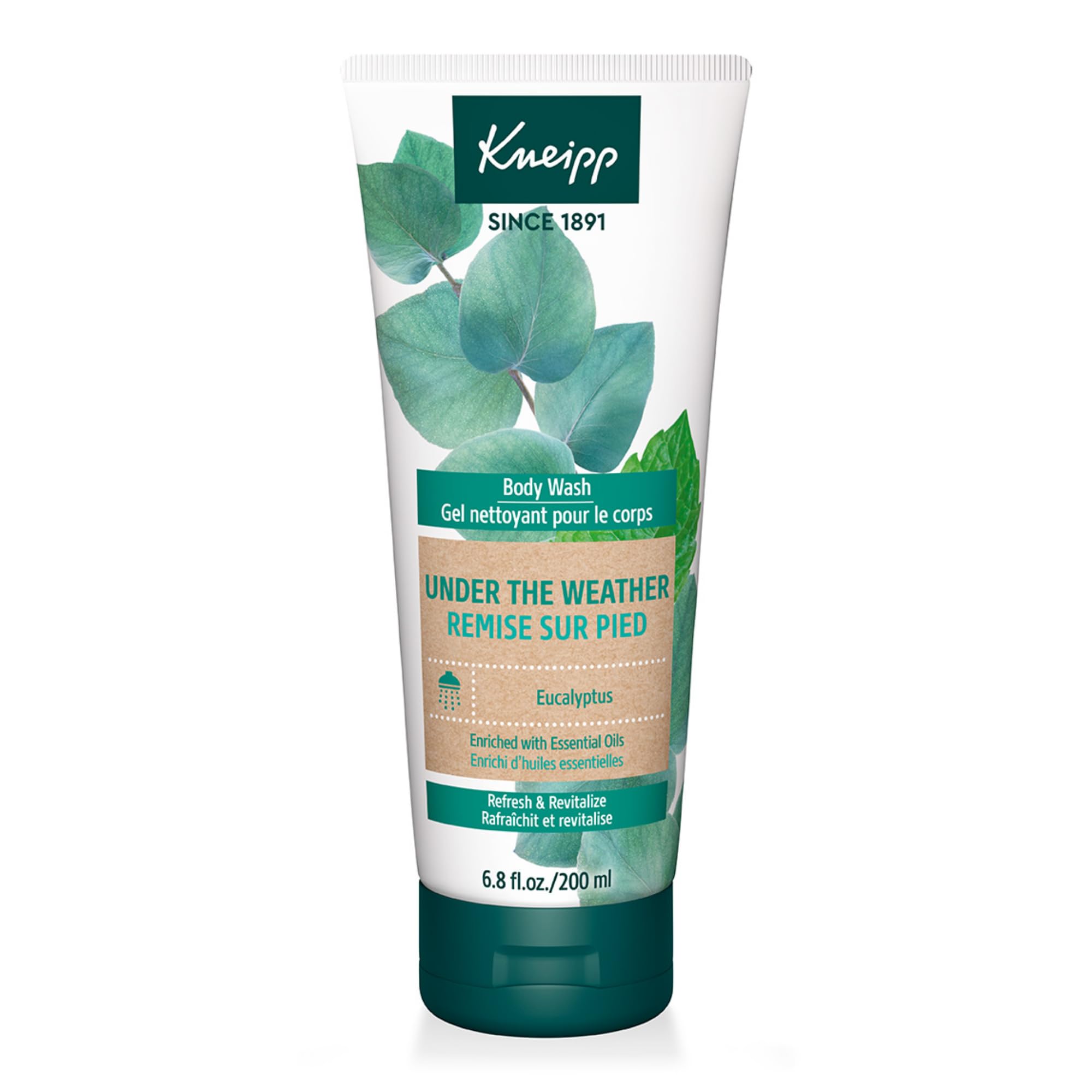 Kneipp Under the Weather Eucalyptus Body Wash for Respiratory Wellness | Vegan, 6.76 fl oz