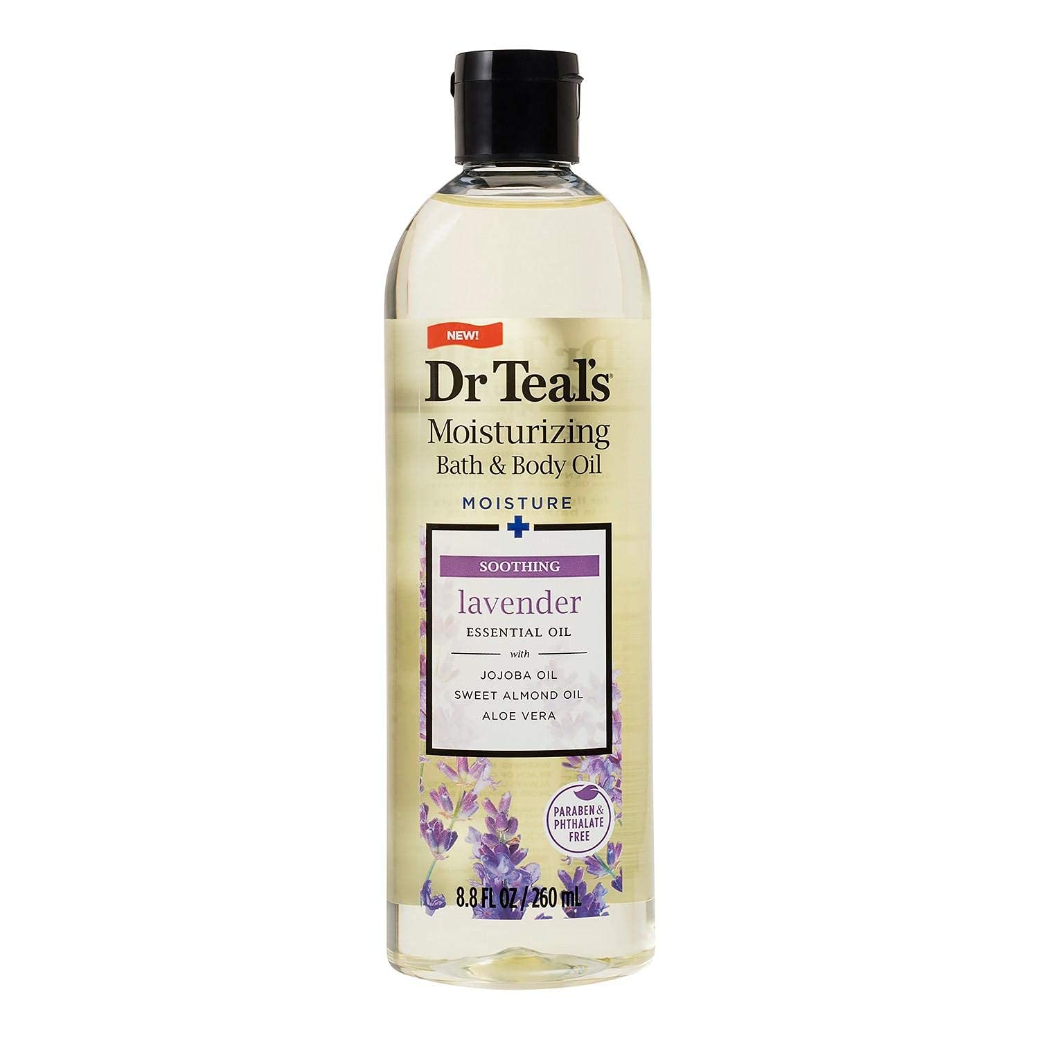 Dr Teals Body & Bath Oil With Lavender - Soothe & Sleep, 8.8 Oz. for Relaxation and Comfort