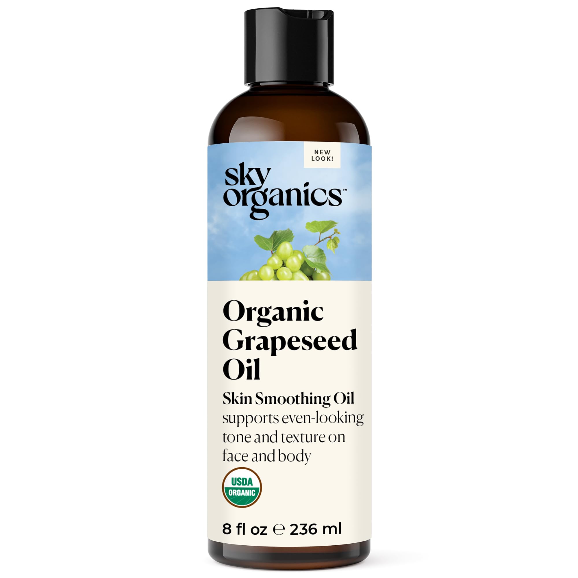 Sky Organics Organic Grapeseed Oil for Skin Smoothing and Even Skin Tone
| 100% Pure & Cold-Pressed Sky Organics Grapes